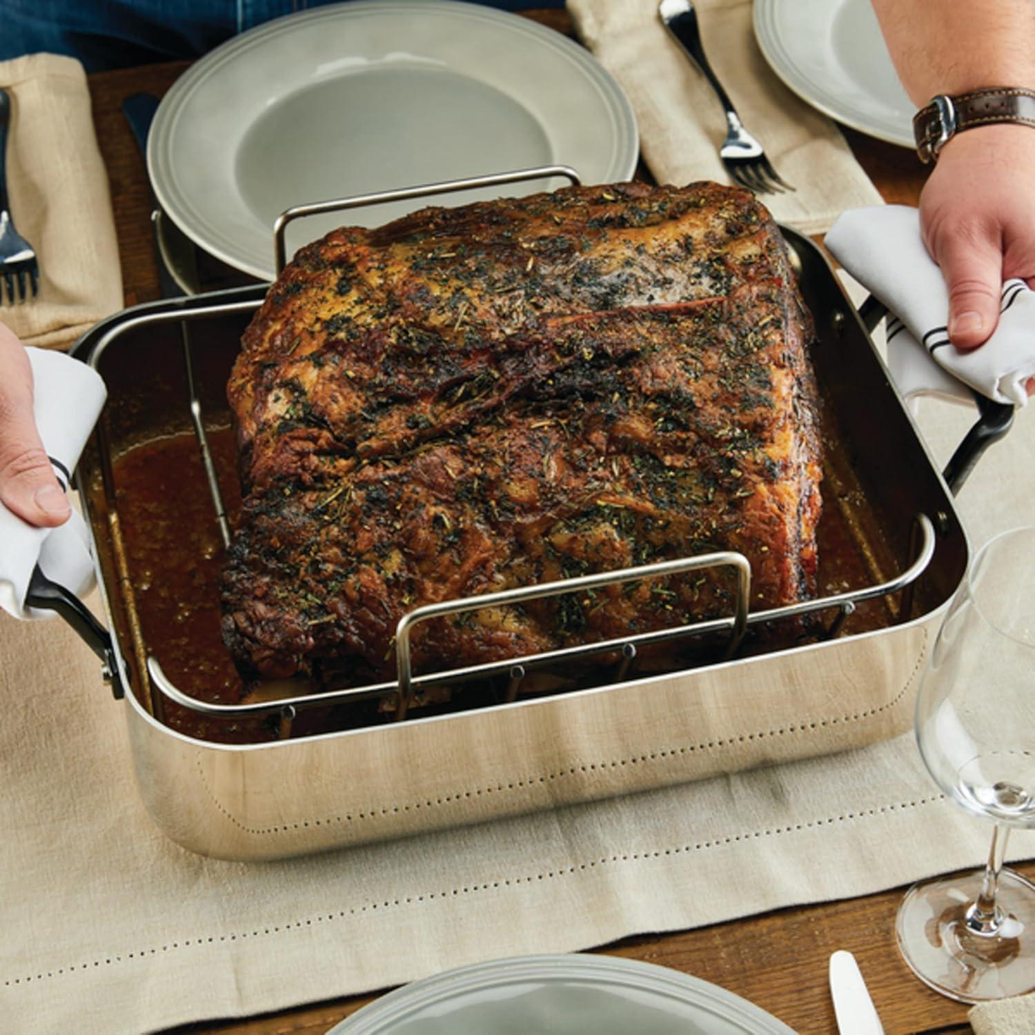 KitchenAid Stainless Steel Roasting Pan with Rack
