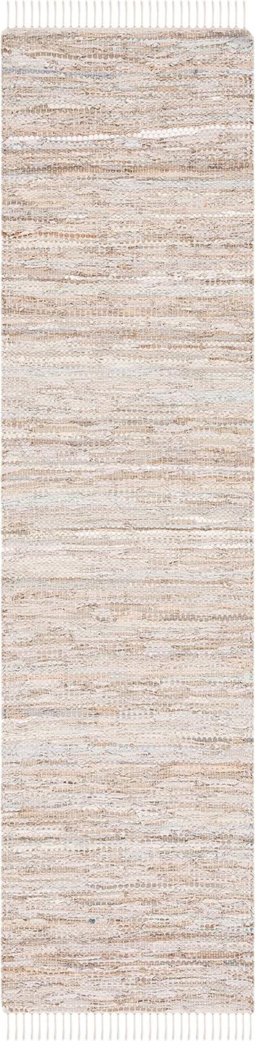 SAFAVIEH Vintage Leather Christal Solid Runner Rug, Beige, 2'3" x 9'