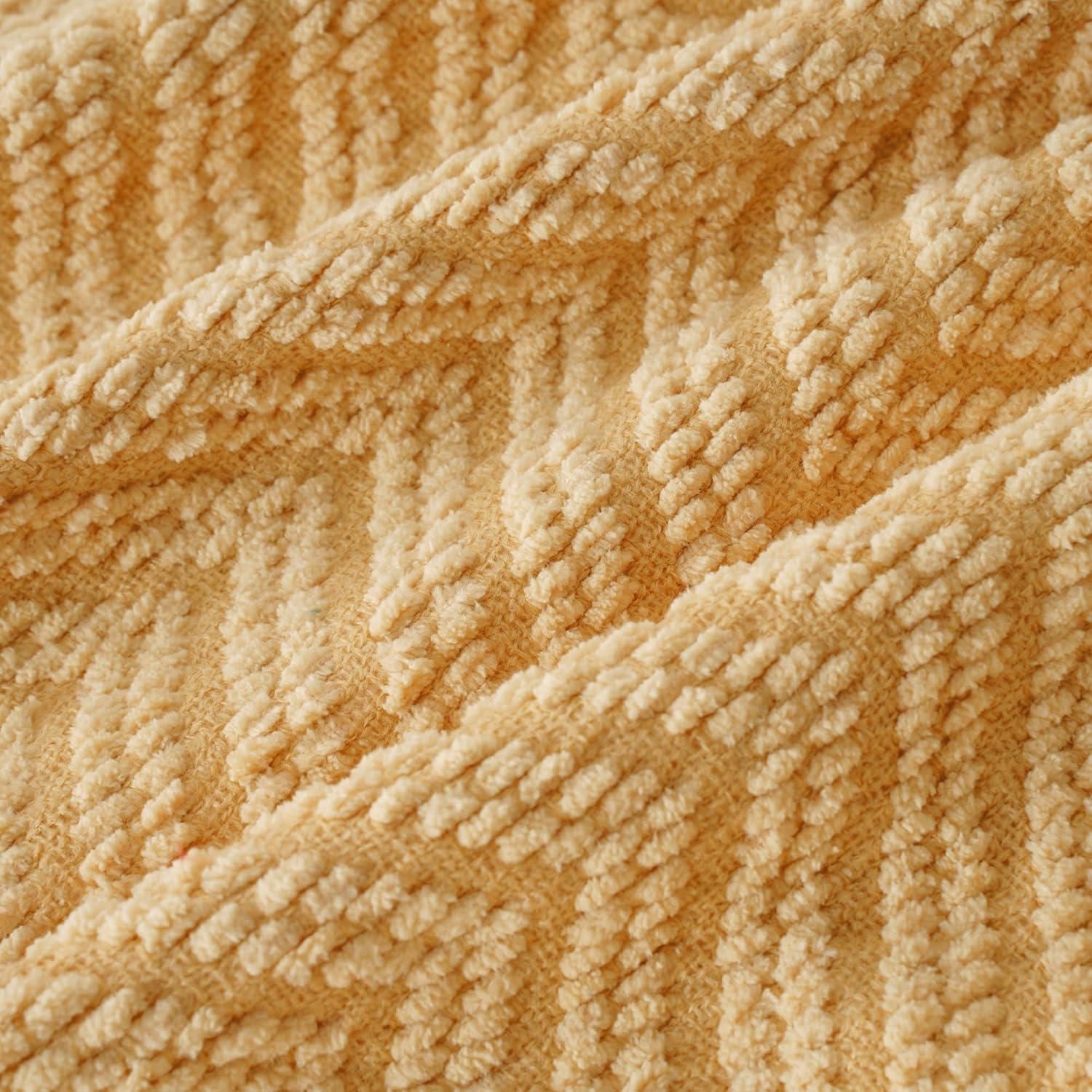 Battilo Home Throw Blanket for Couch, Super Soft Cozy Warm Throws for Twin Bed, Knit Woven Chenille Blanket Versatile for Sofa Bedroom Home Decor