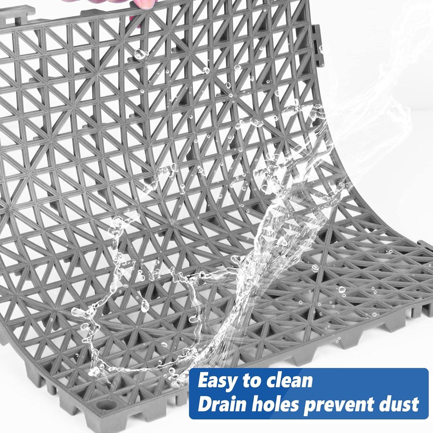 VEVOR 12" x 12" Outdoor Deck Tiles (Set of 12)