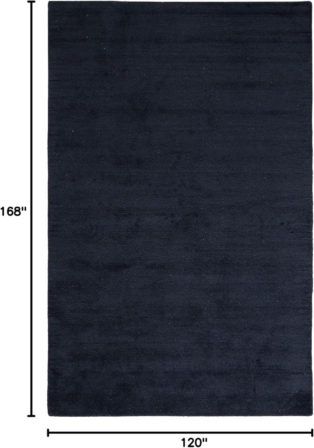 Black Handmade Wool 10' x 14' Tufted Area Rug