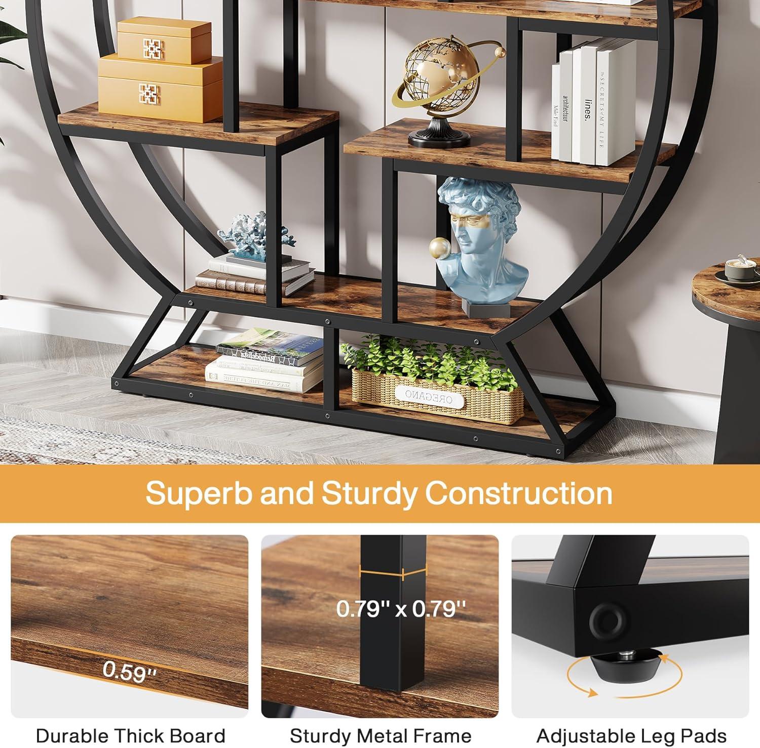 17 Stories Drino 63" H x 59" W Steel Geometric Bookcase