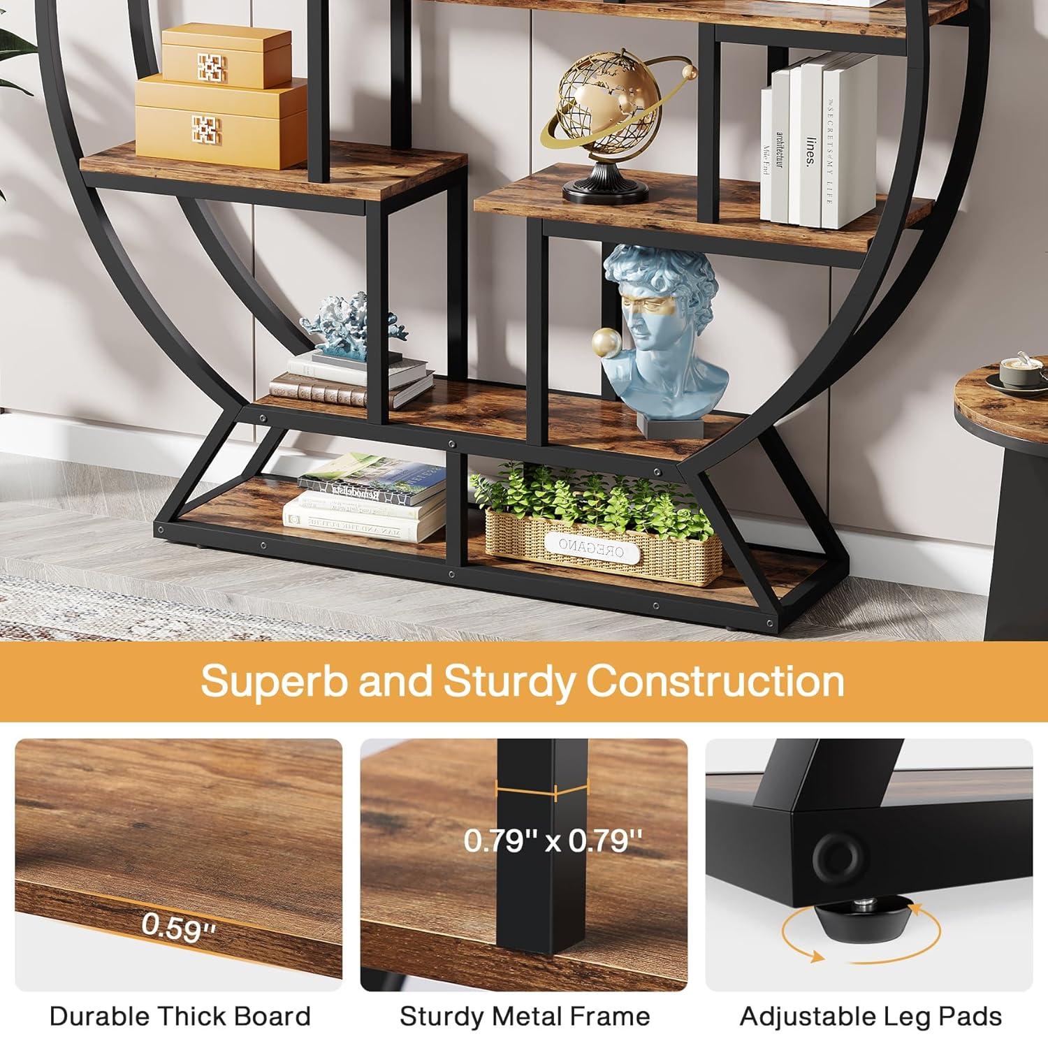 17 Stories Drino 63" H x 59" W Steel Geometric Bookcase