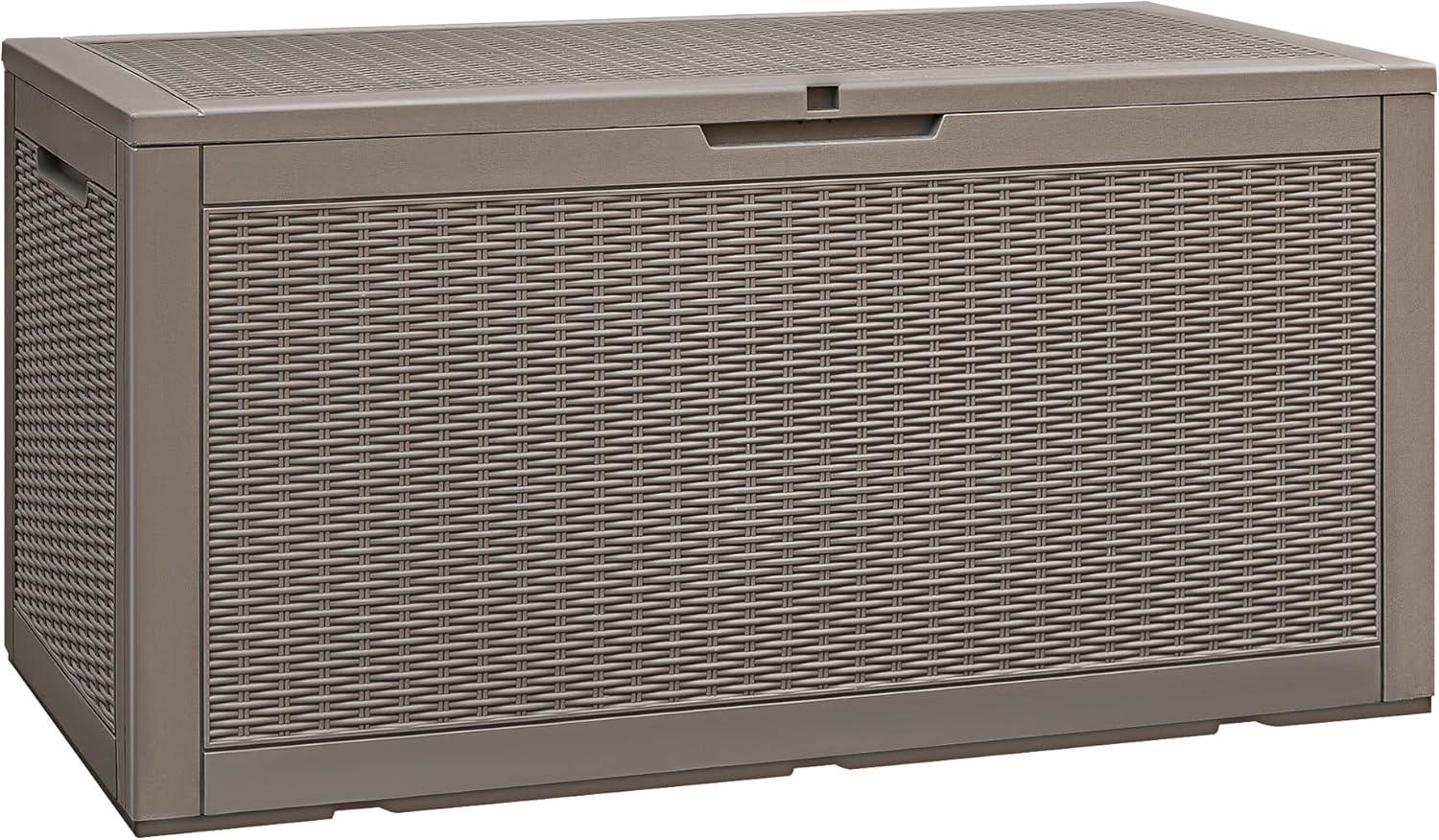 GUNJI GUNJI 100 Gallon Water Resistant Resin Lockable Deck Box