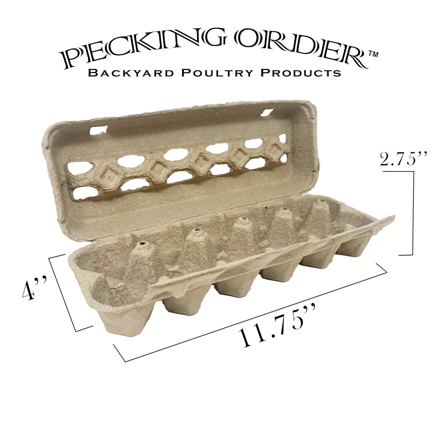Pecking Order Cardboard Egg Carton 12-pack Dozen Cardboard Egg carton