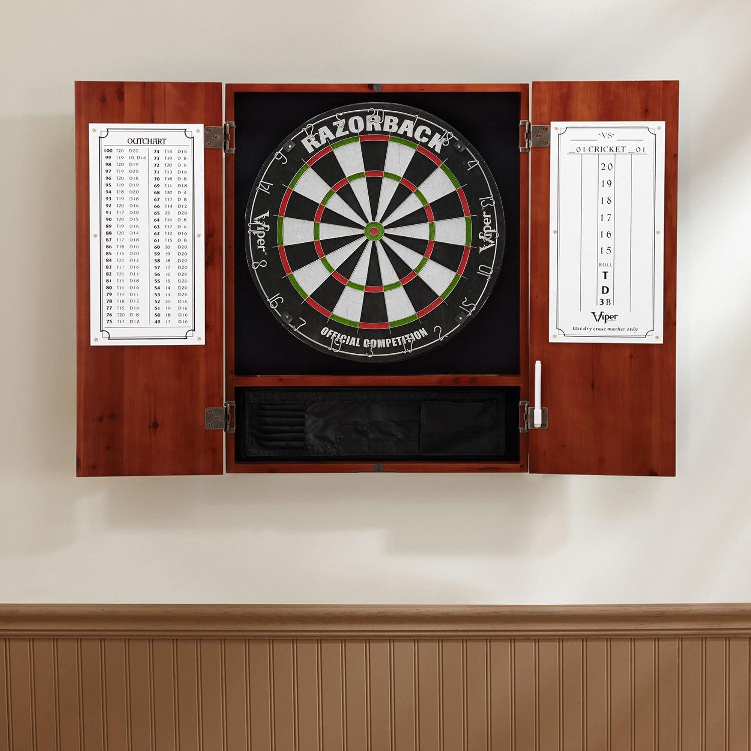 Viper Metropolitan Bristle Dartboard and Cabinet Set with Darts