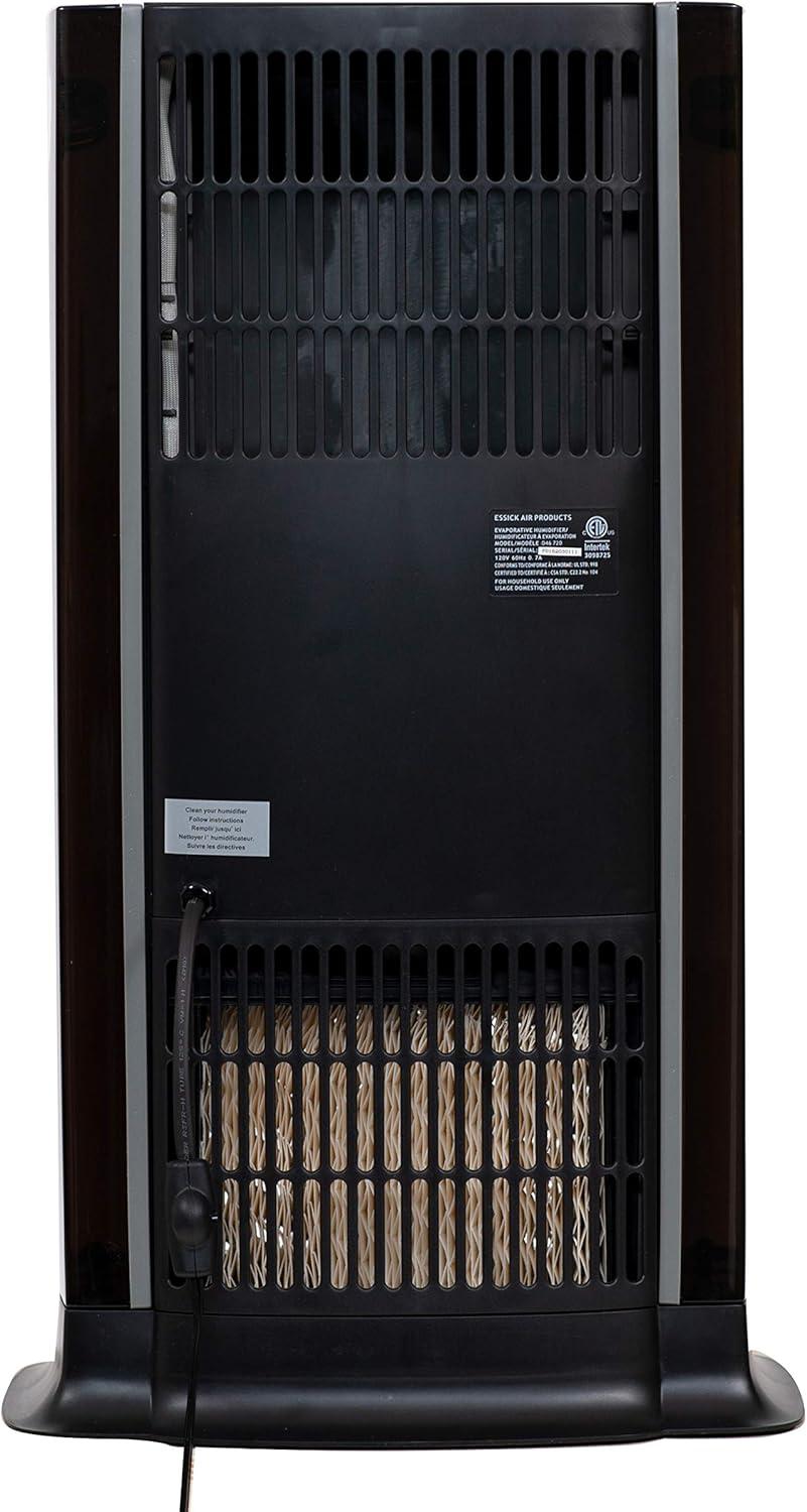 AIRCARE D46 720 Tower Evaporative Humidifier for 1200 sq. ft, Titanium/Black