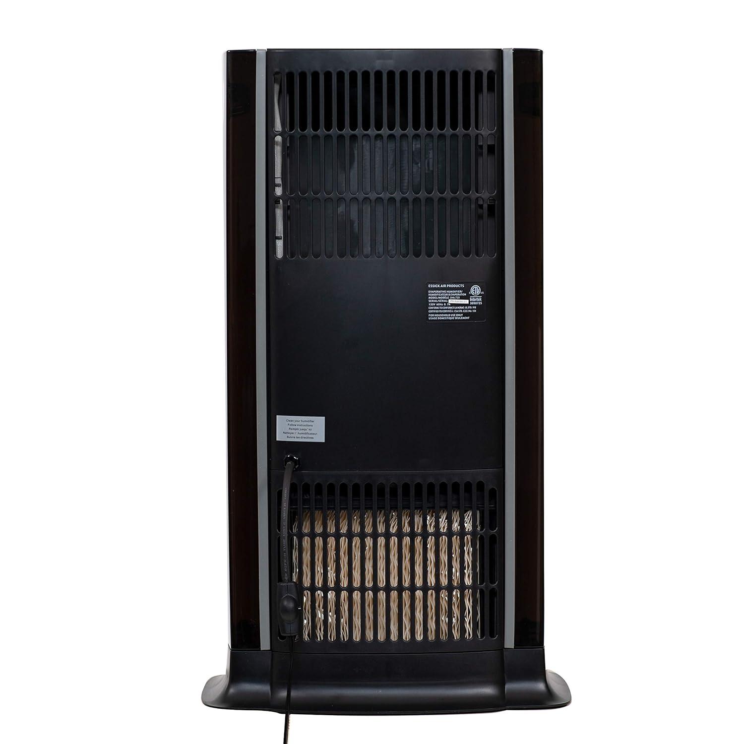 AIRCARE D46 720 Humidificador Evaporativo Tower para 1200 Pies Cuadrados, Titanio/negro