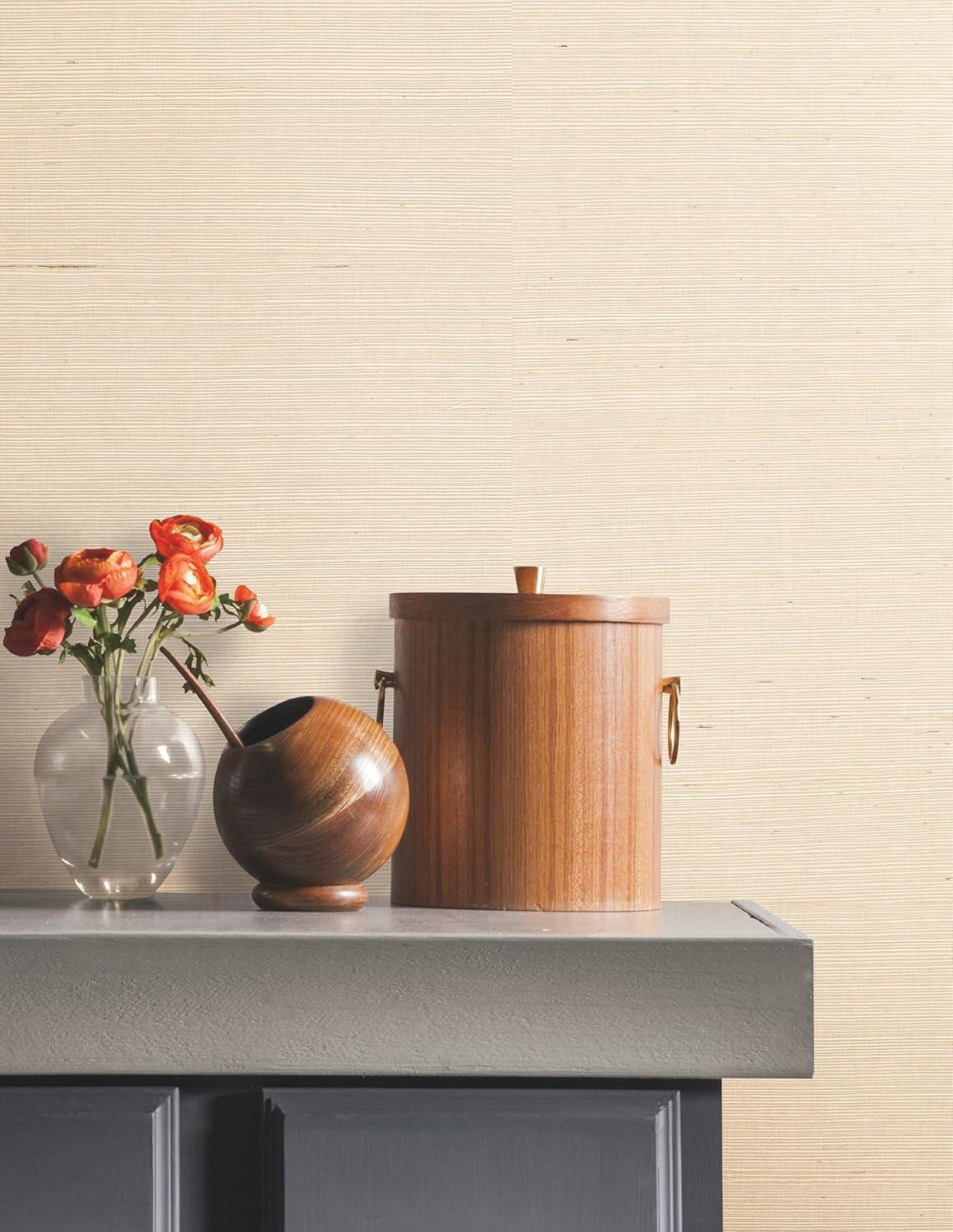 Birch Lane™ Weatherhill Natural Sisal Peel and Stick Grasscloth Wallpaper