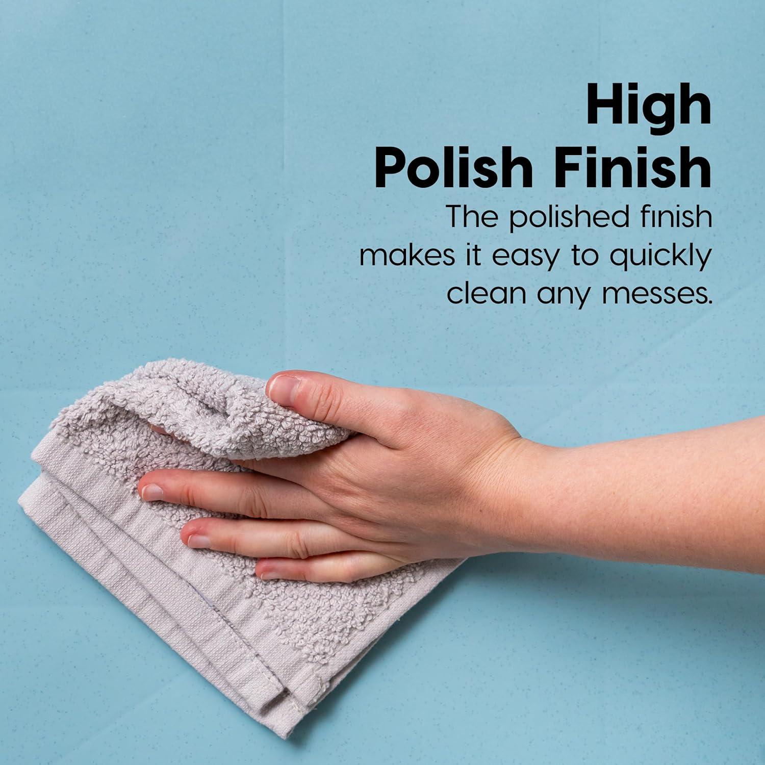IRIS USA Pee Pad Holder - For Large Sized Dog and Puppy Pee Pads, Secured Latches, Non-Skid Feet, High Polish Finish for Easy Cleaning, Leak Protection, Fits 23"x35" Pad or Larger, Square, Blue