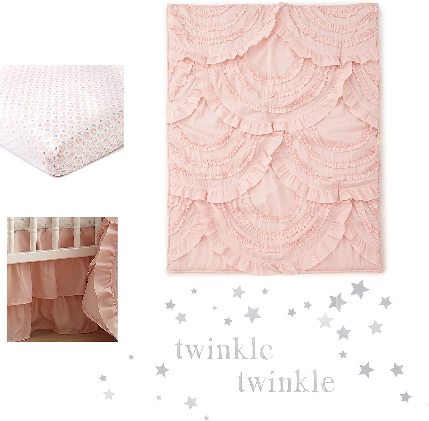 Skylar Blush 4-Piece Crib Bedding Set - Levtex Baby