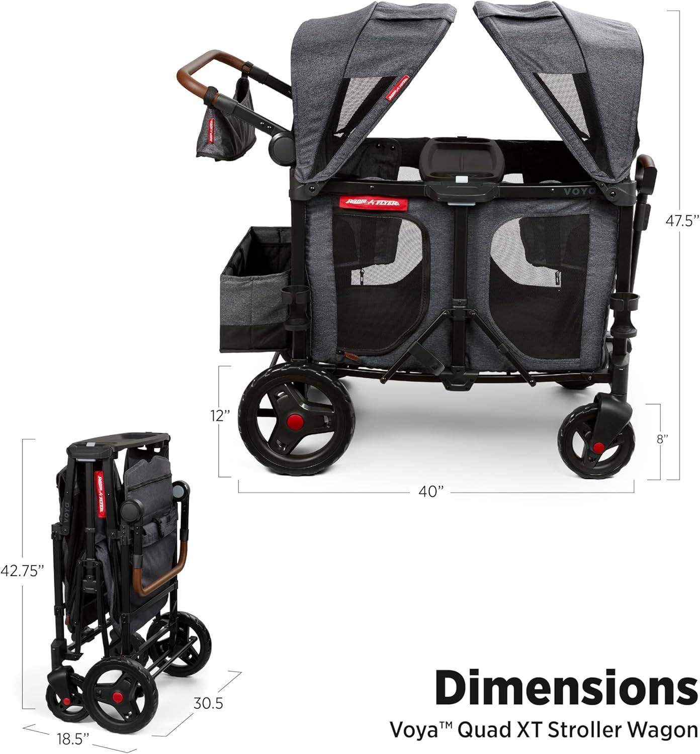 Radio Flyer Voya Quad XT Baby Stroller Wagon