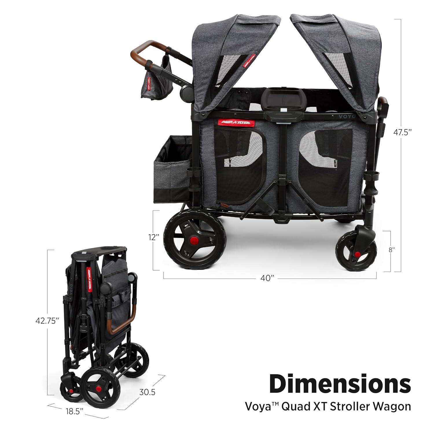 Radio Flyer Voya Quad XT Baby Stroller Wagon