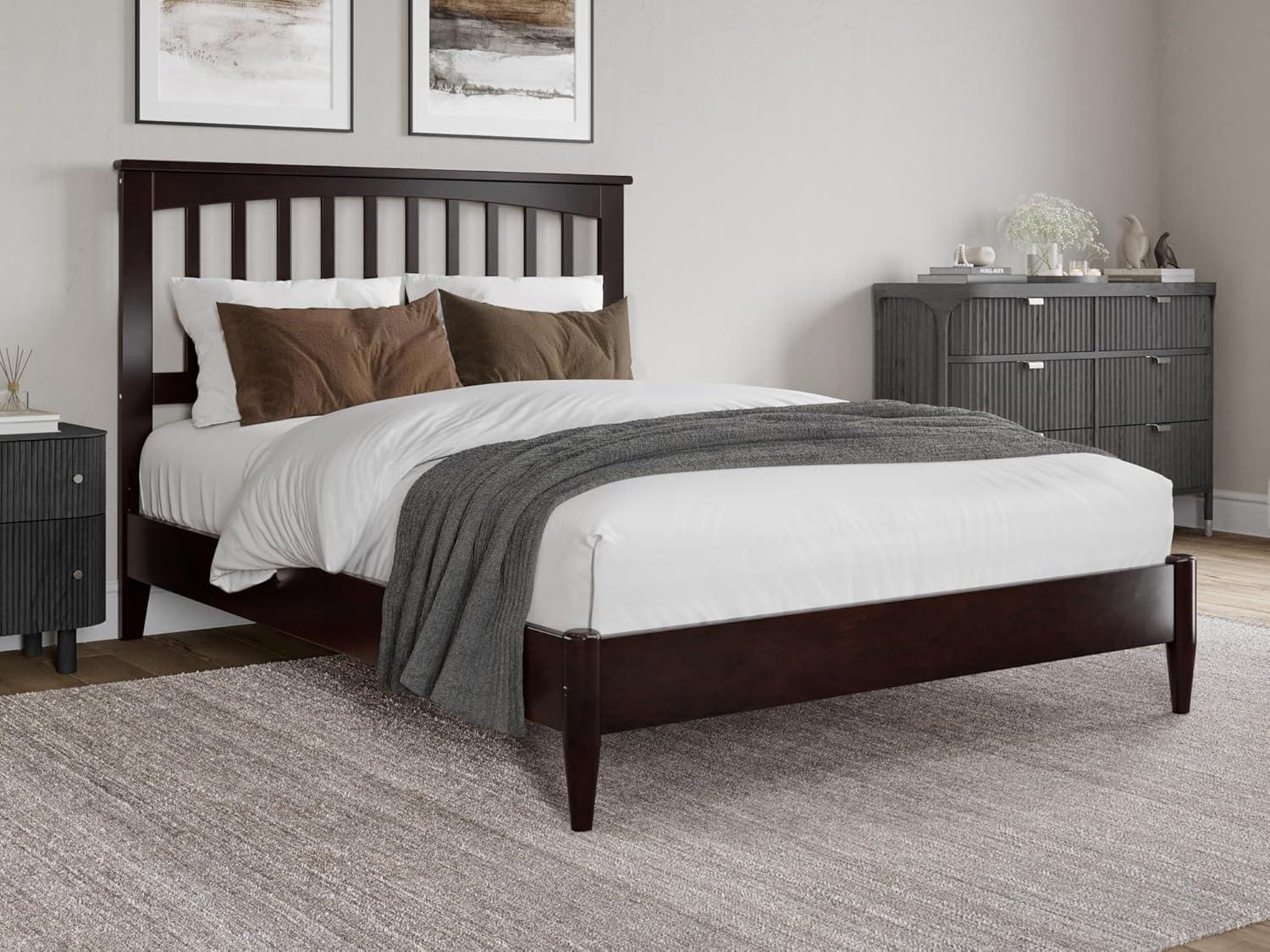 AFI Becket Full Solid Wood Low Profile Platform Bed, Espresso