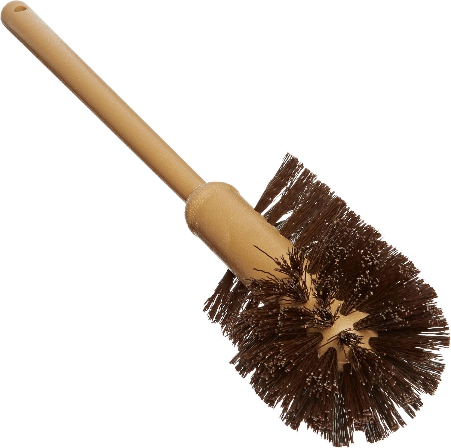 Rubbermaid Commercial FG632000BRN 17 in. Handle Commercial-Grade Toilet Bowl Brush - Brown