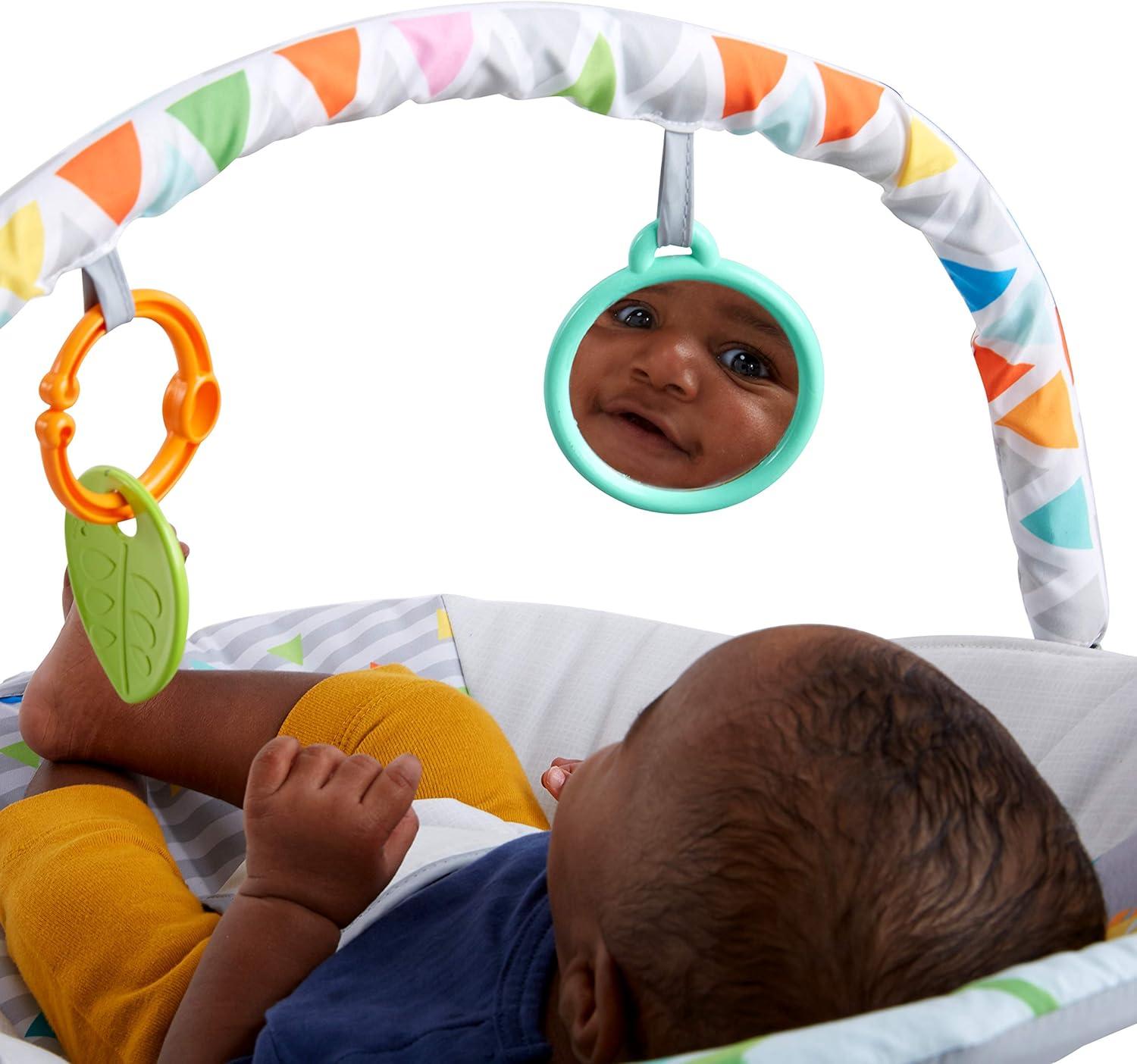 Bright Starts Vibrating Bouncer with Toy Bar - Safari Fun