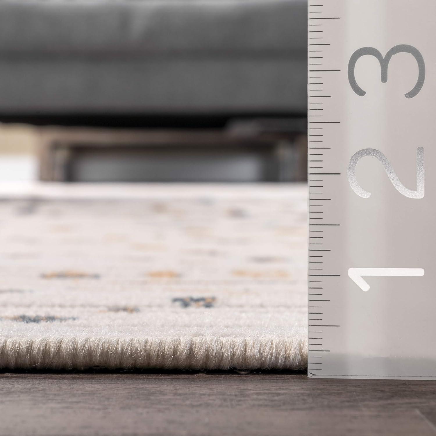 Nuloom Mila Moroccan 8x10 Indoor Area Rug for Living Room Bedroom Dining Room Kitchen, Beige/Ivory