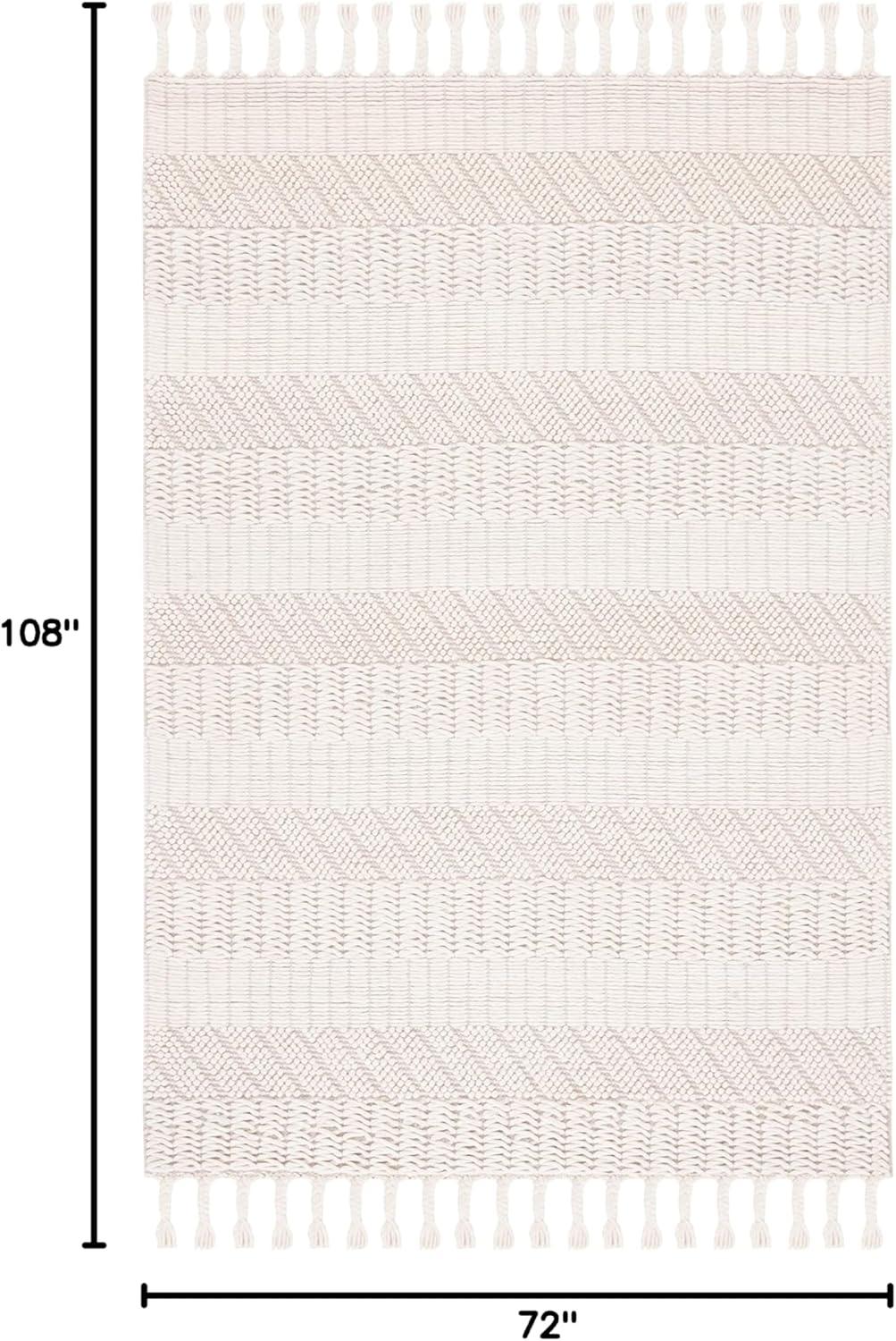Natura NAT126 Hand Tufted Area Rug - Ivory - 6'x9' - Safavieh.