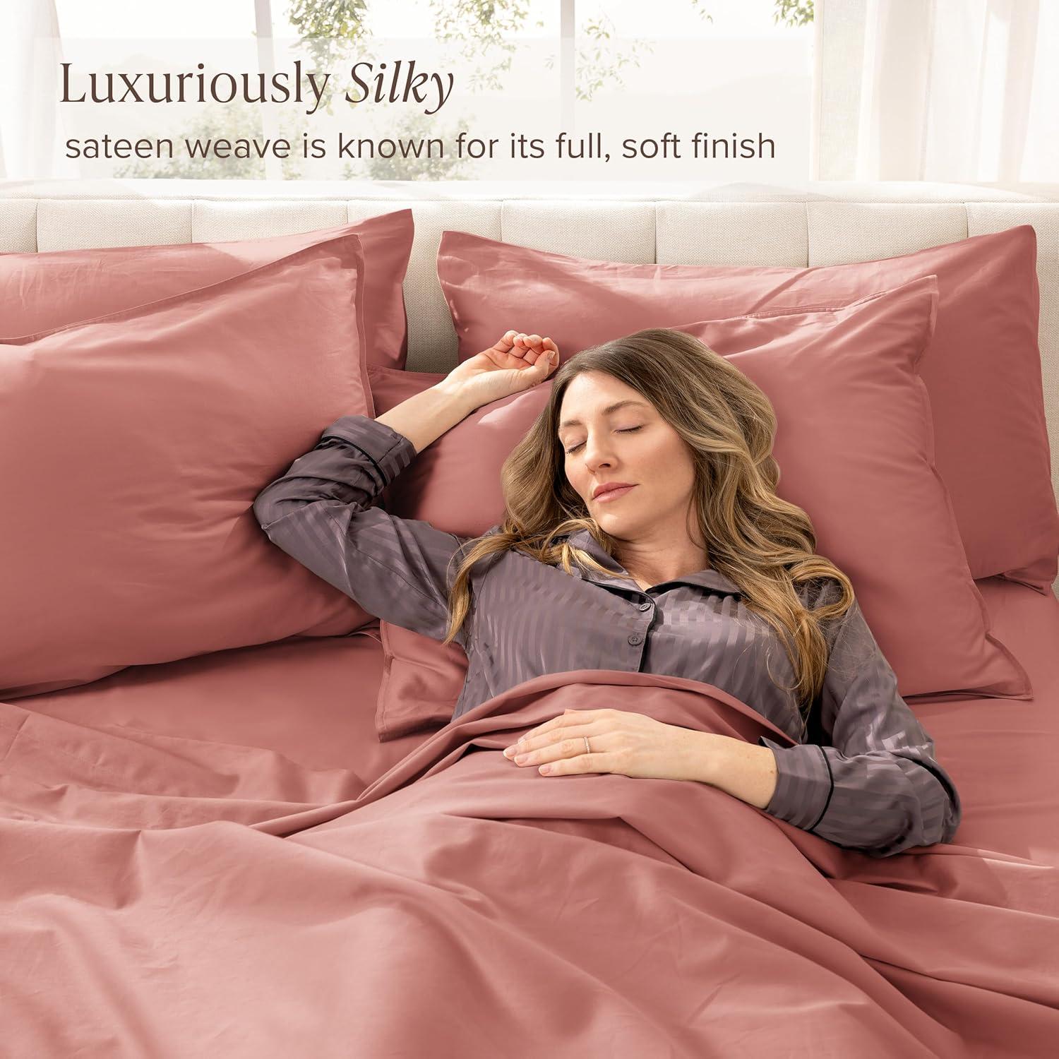 Bare Home 400 Thread Count Sateen Sheet Set