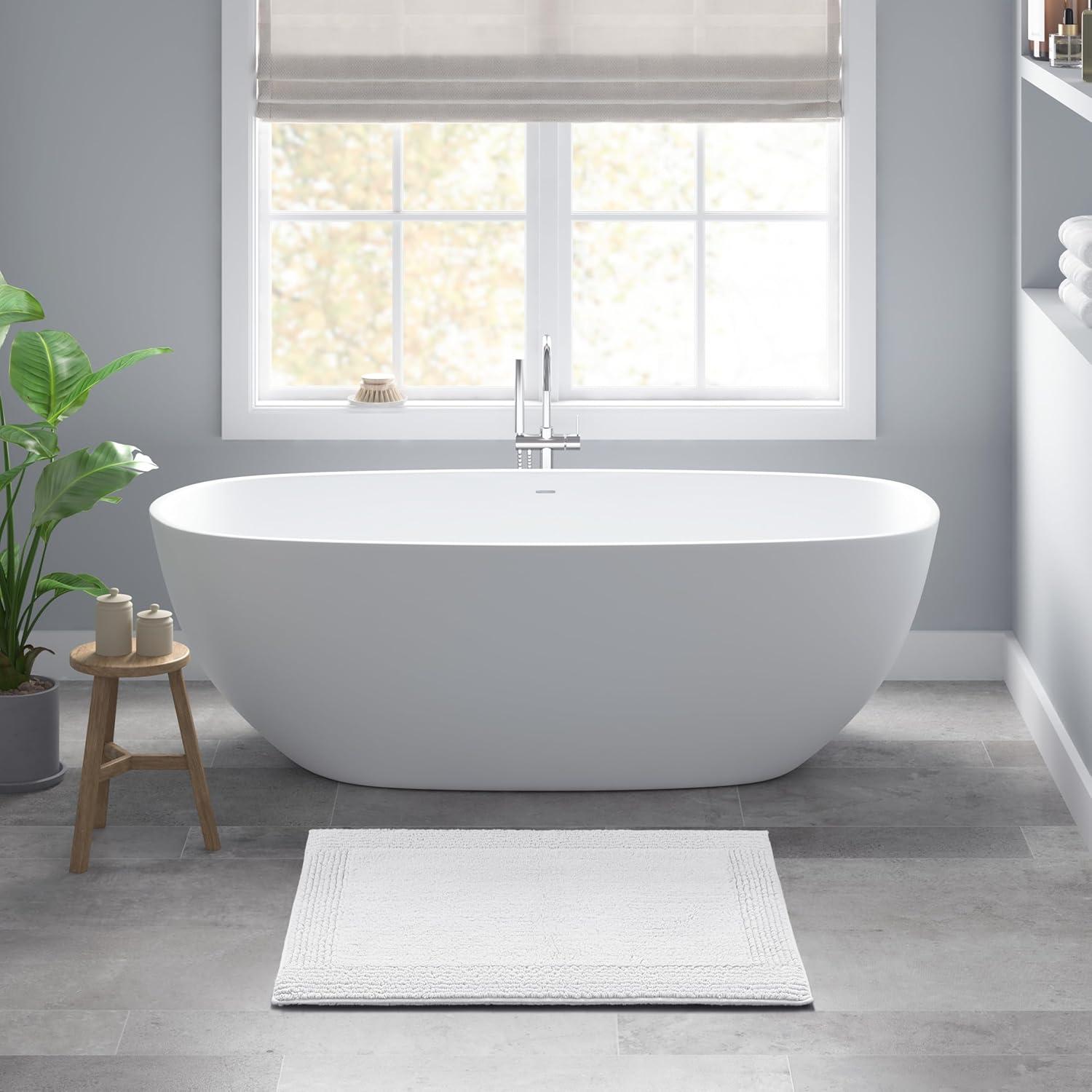 Madison Park Signature Splendor 100% Cotton Tufted 3000 GSM Reversible Bath Rug