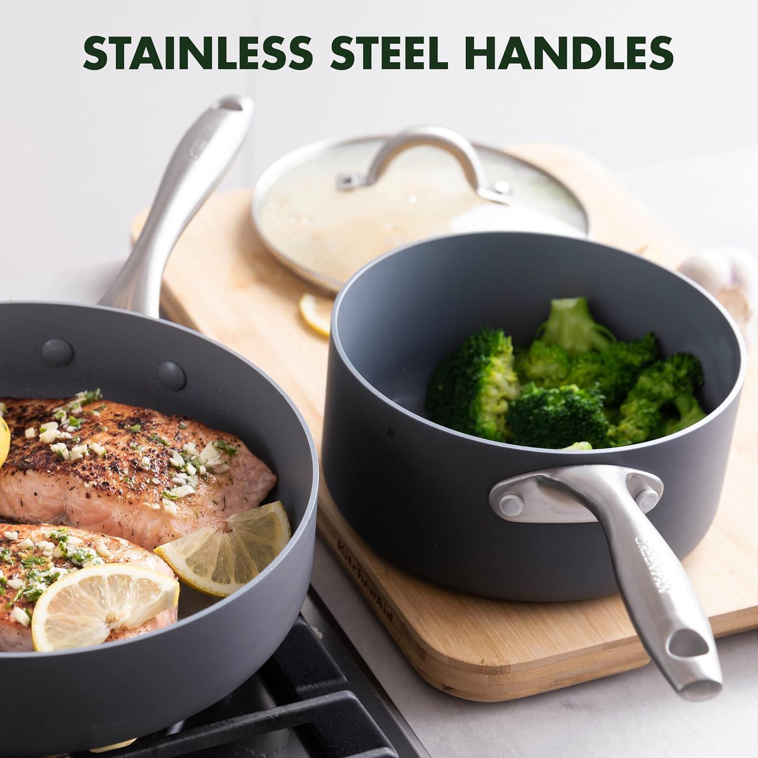 GreenPan Lima Hard-Anodized Healthy Ceramic Nonstick 12 Piece Cookware Set