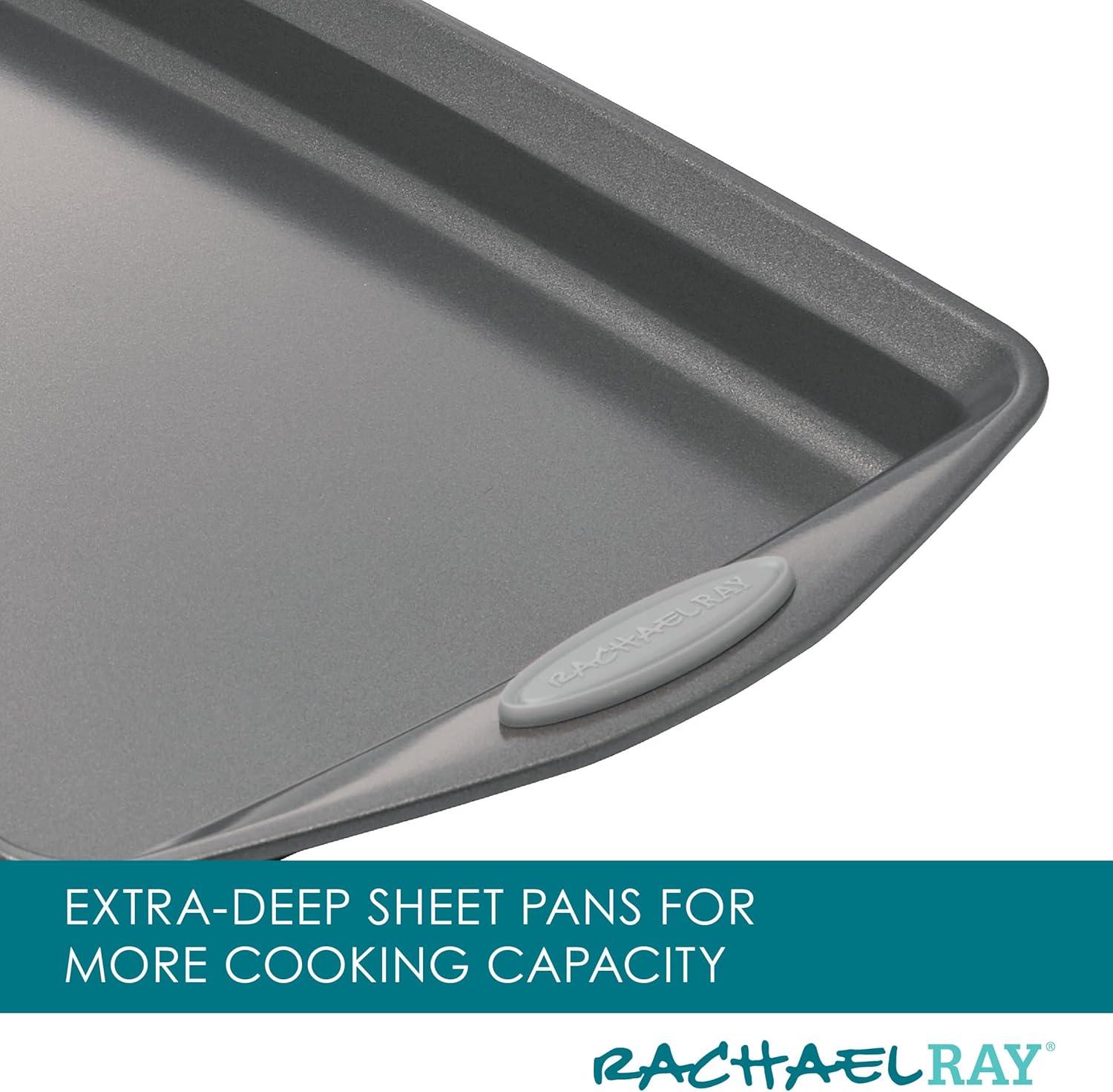 Rachael Ray Rachael Ray Nonstick Bakeware Cookie Pans / Baking Pans Set, 3 Piece