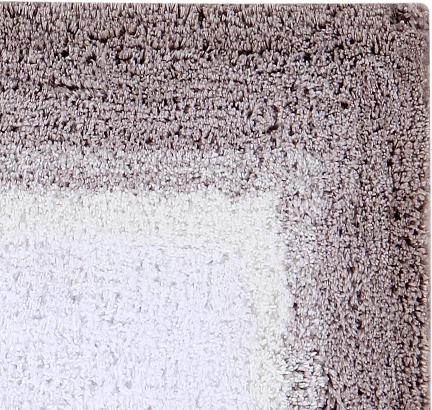 Better Trends Torrent 100% Cotton Tufted Non- Slip Backing Bath Rug 24" Square - Beige