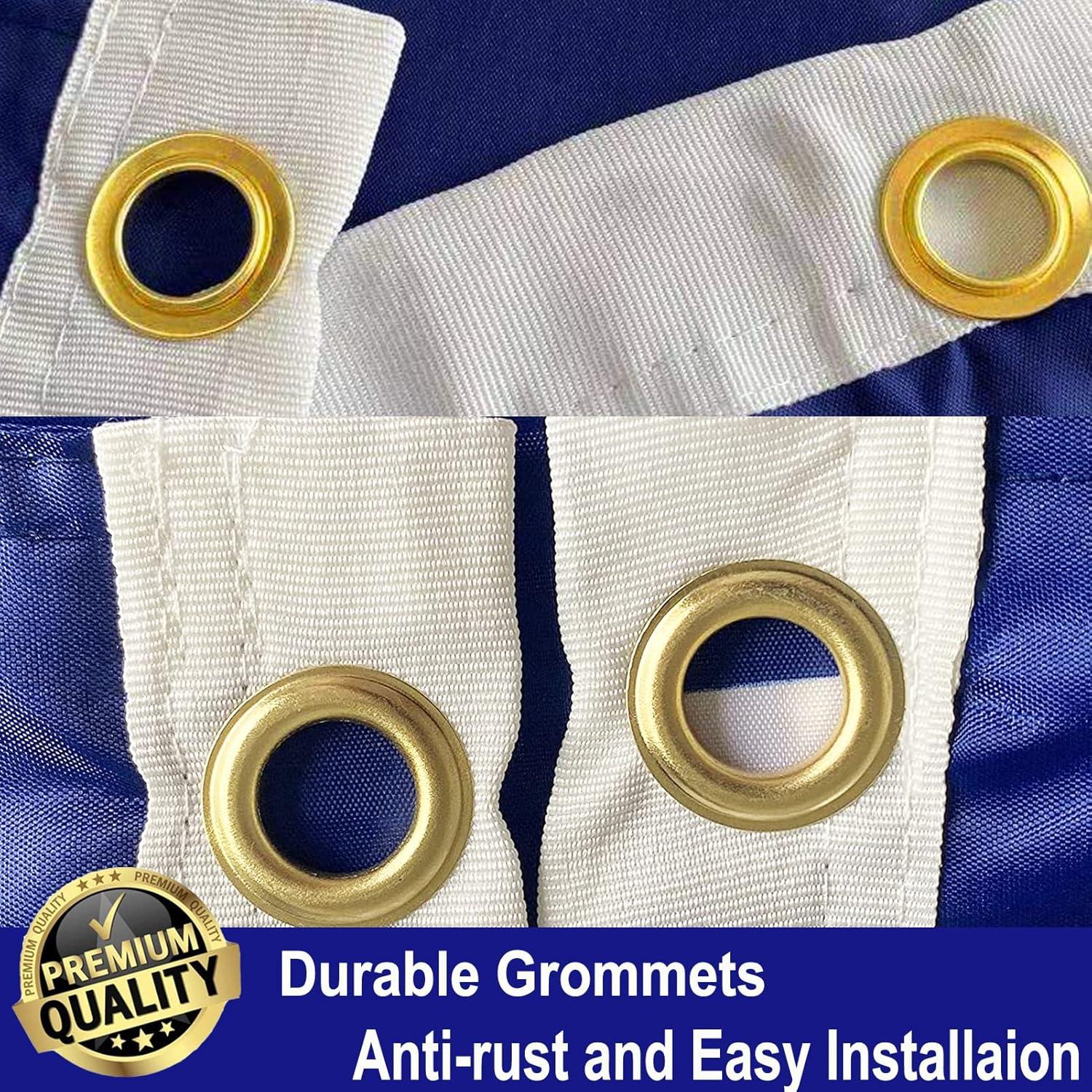 DANF Military Flag for US Air Force USAF Double Sided 3 Ply 3x5 Outdoor Banner, Heavy Duty Double Stitched Vivid Color Decoration with Brass Grommets