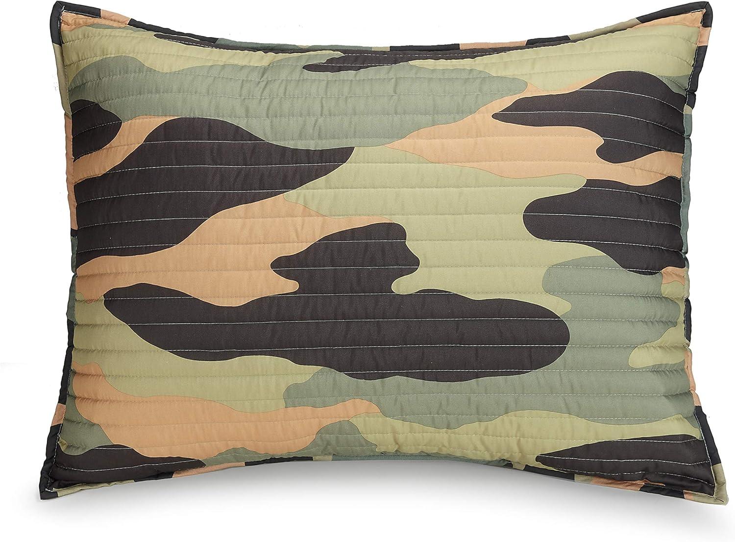 Covert Camo Reversible Microfiber Quilt Set