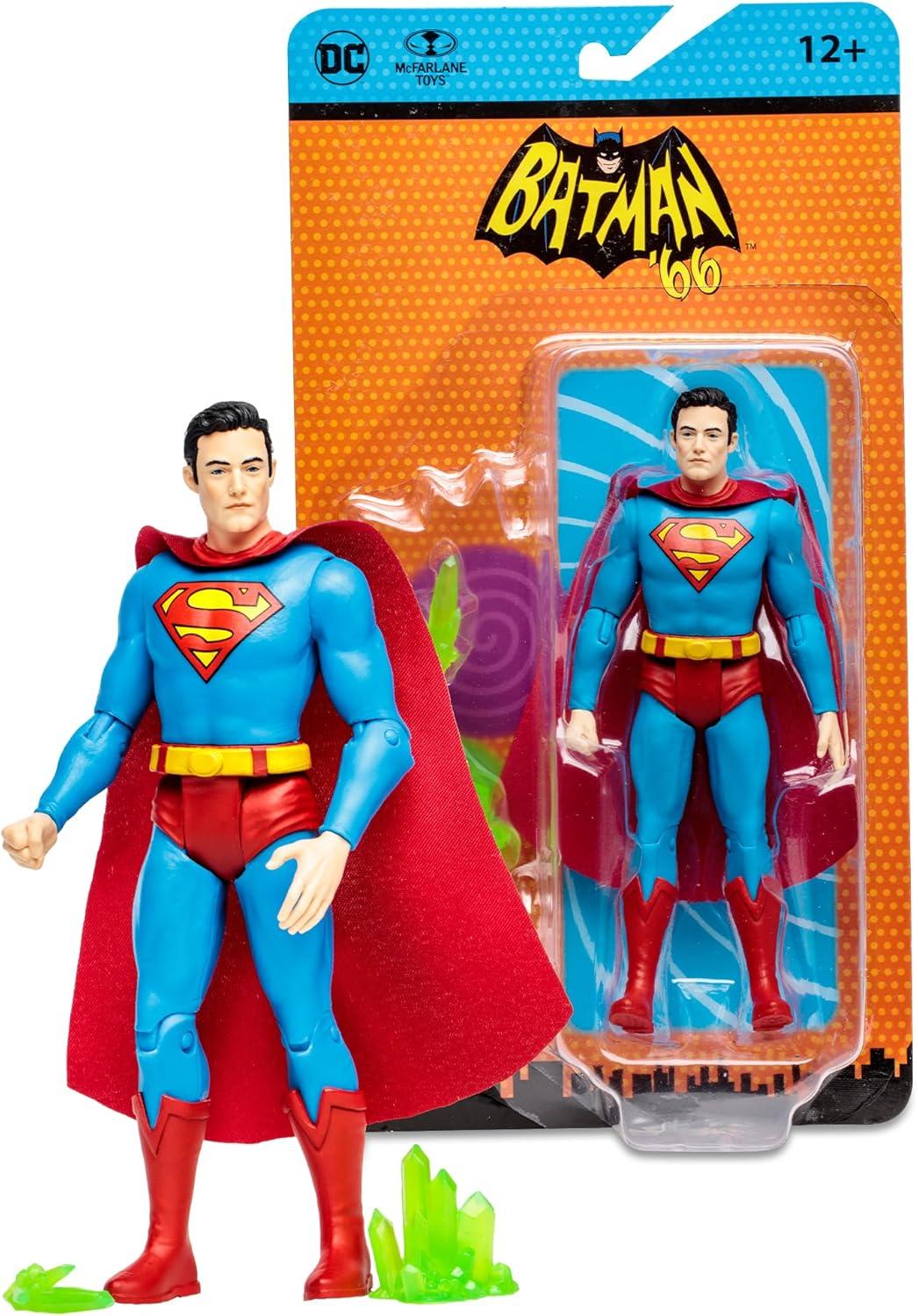 DC Retro Superman 6in Action Figure with Kryptonite Accessories