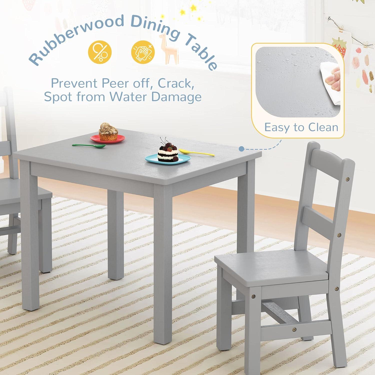 Delta Children MySize Kids' Wood Table and Chair Set 2 Chairs Included