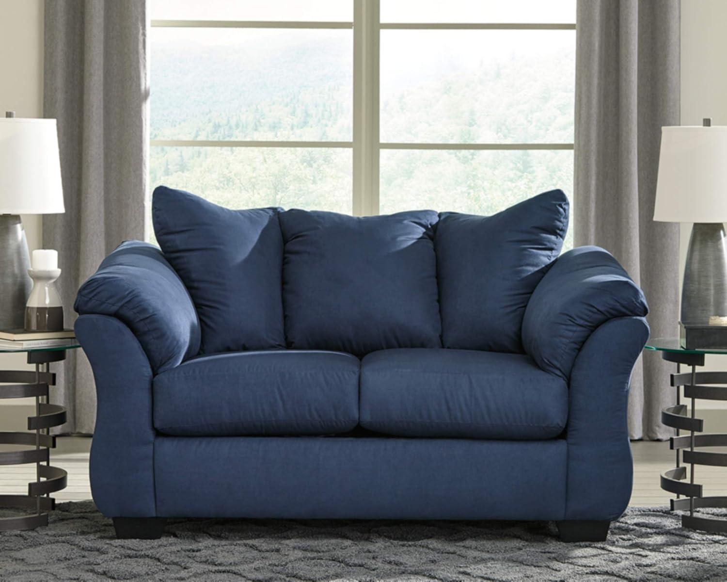 Signature Design by Ashley Darcy Loveseat in Blue