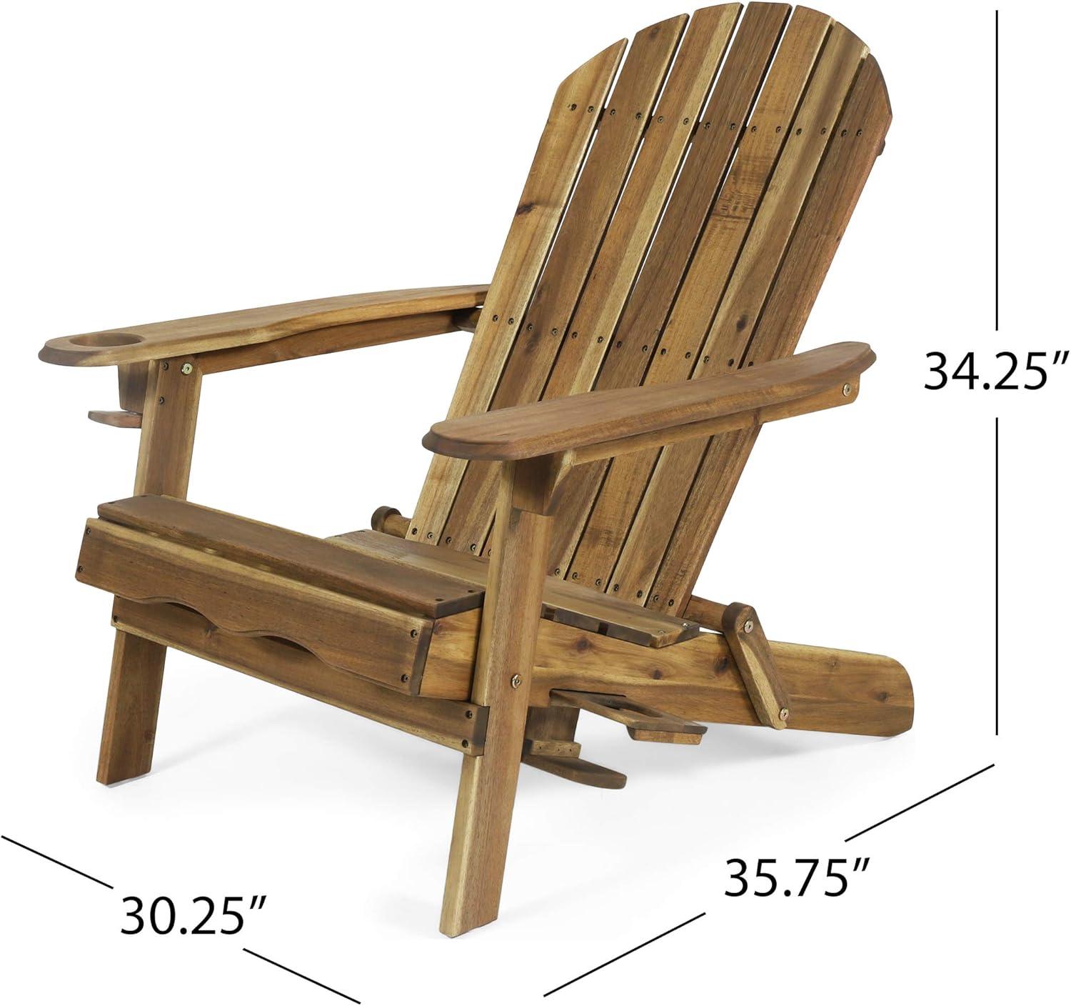 Highland Dunes Mccombs Solid Wood Folding Adirondack Chair (Set of 2)