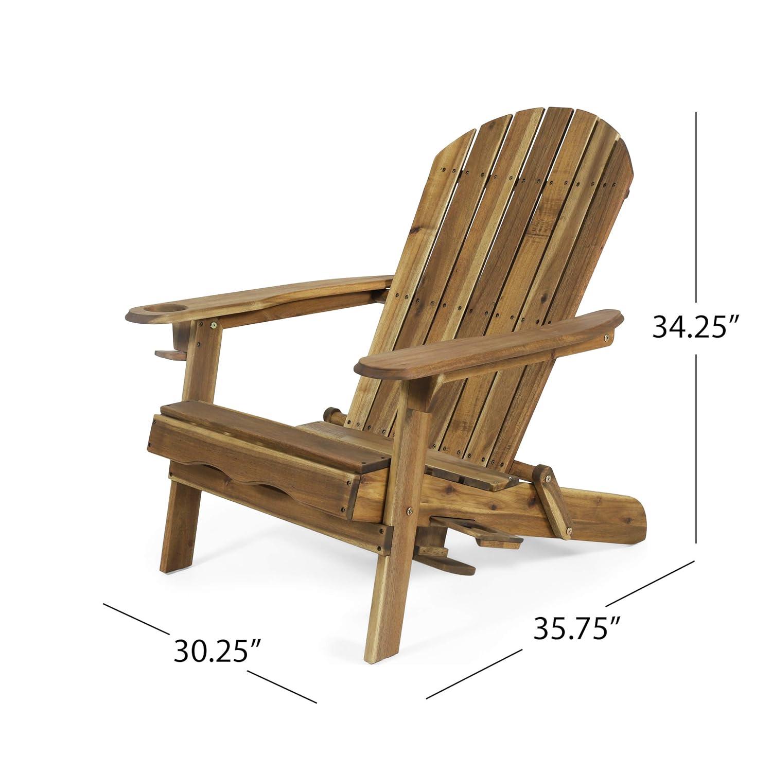 Highland Dunes Mccombs Solid Wood Folding Adirondack Chair (Set of 2)