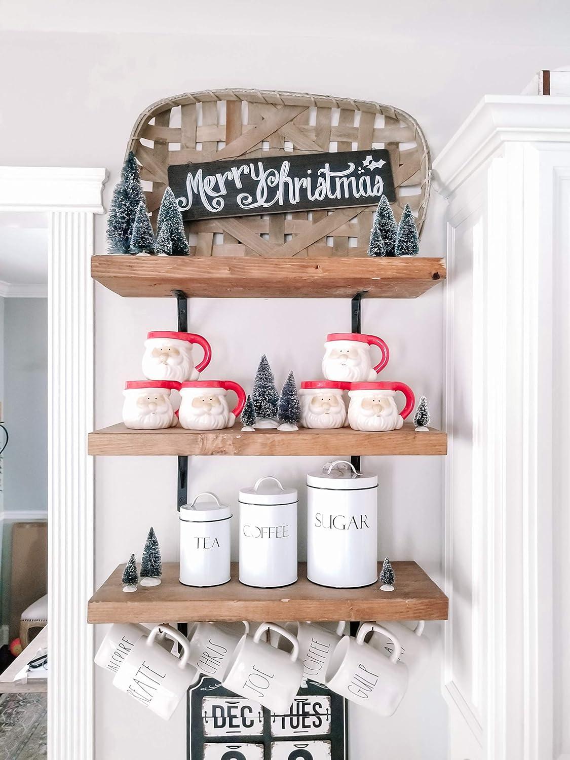 Outshine Co Outshine Farmhouse Nesting Kitchen Canister Set Perfect for Flour Coffee Tea Sugar (Set of 4)