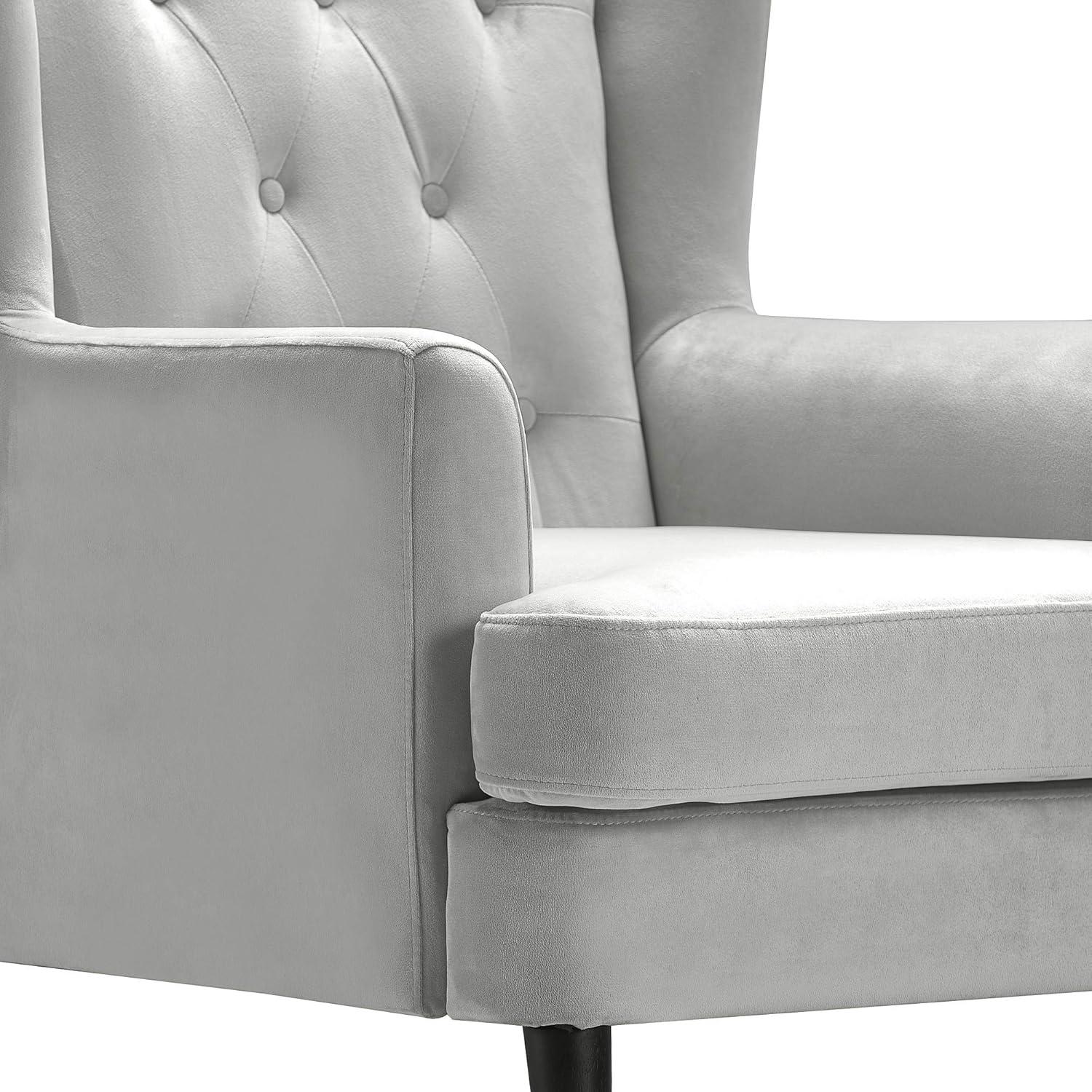 Elle Decor Celeste Tufted Velvet Accent Chair
