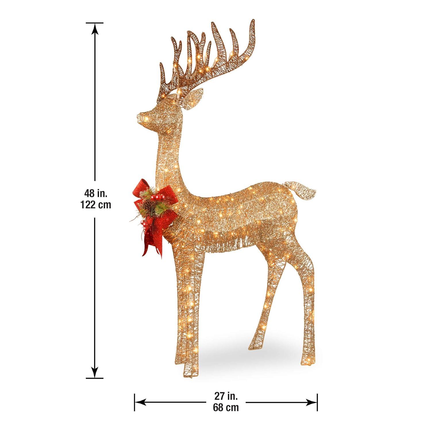 48" Prelit Standing Reindeer - National Tree Company
