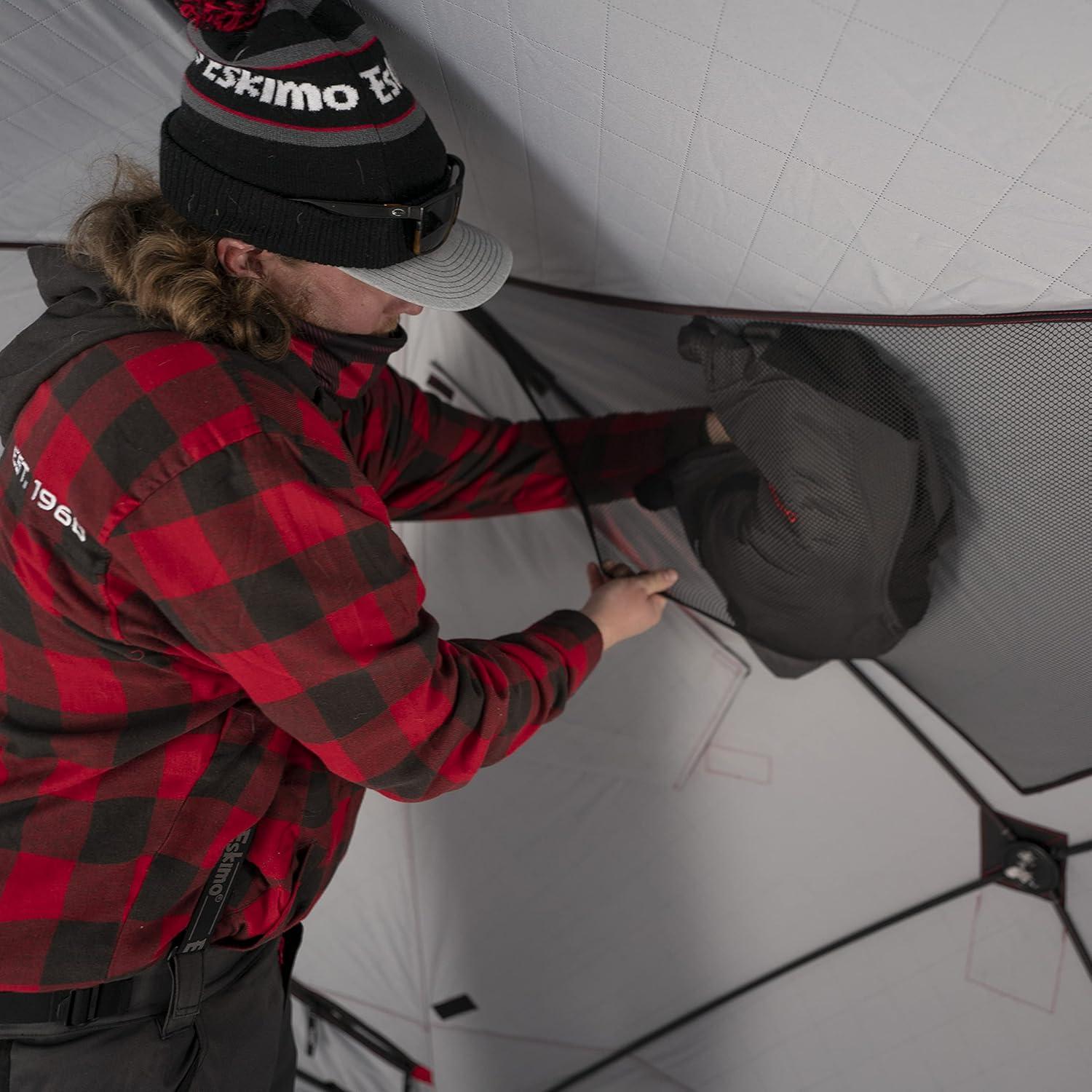 Eskimo Outbreak 450XD Pop-up Portable Insulated Ice Fishing Shelter, 4-5 Person