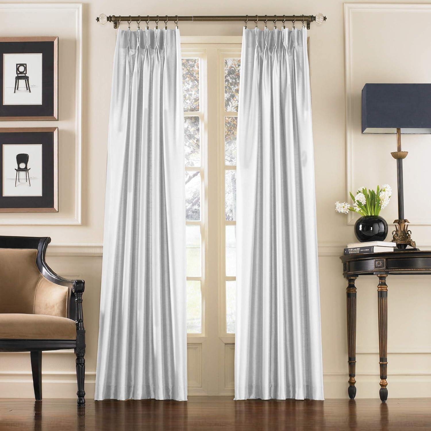 Curtainworks Marquee 108" Single Panel Curtain, White, Adult