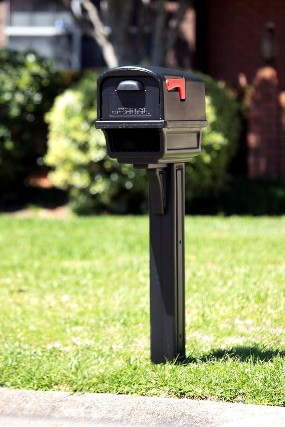 Gibraltar Gentry Mailbox with Newspaper Holder, Black