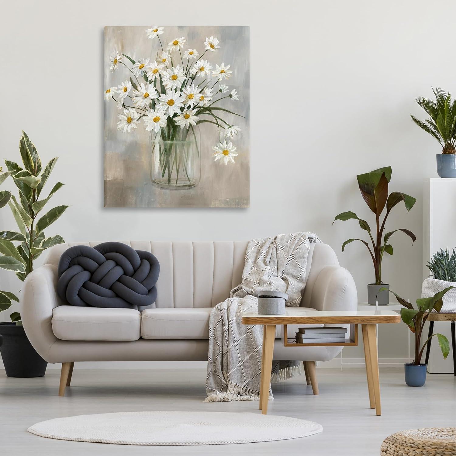 Stupell Industries Daisy Bloom Bouquet Potted Flowers Abstract Pattern by Nan - Painting