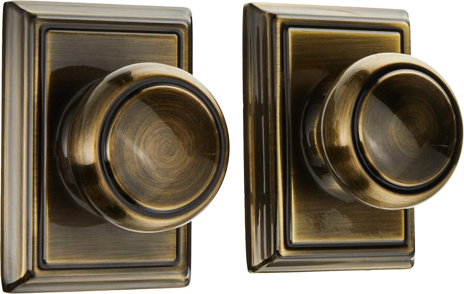 Andover Knob with Addison Trim Hall and Closet Lock