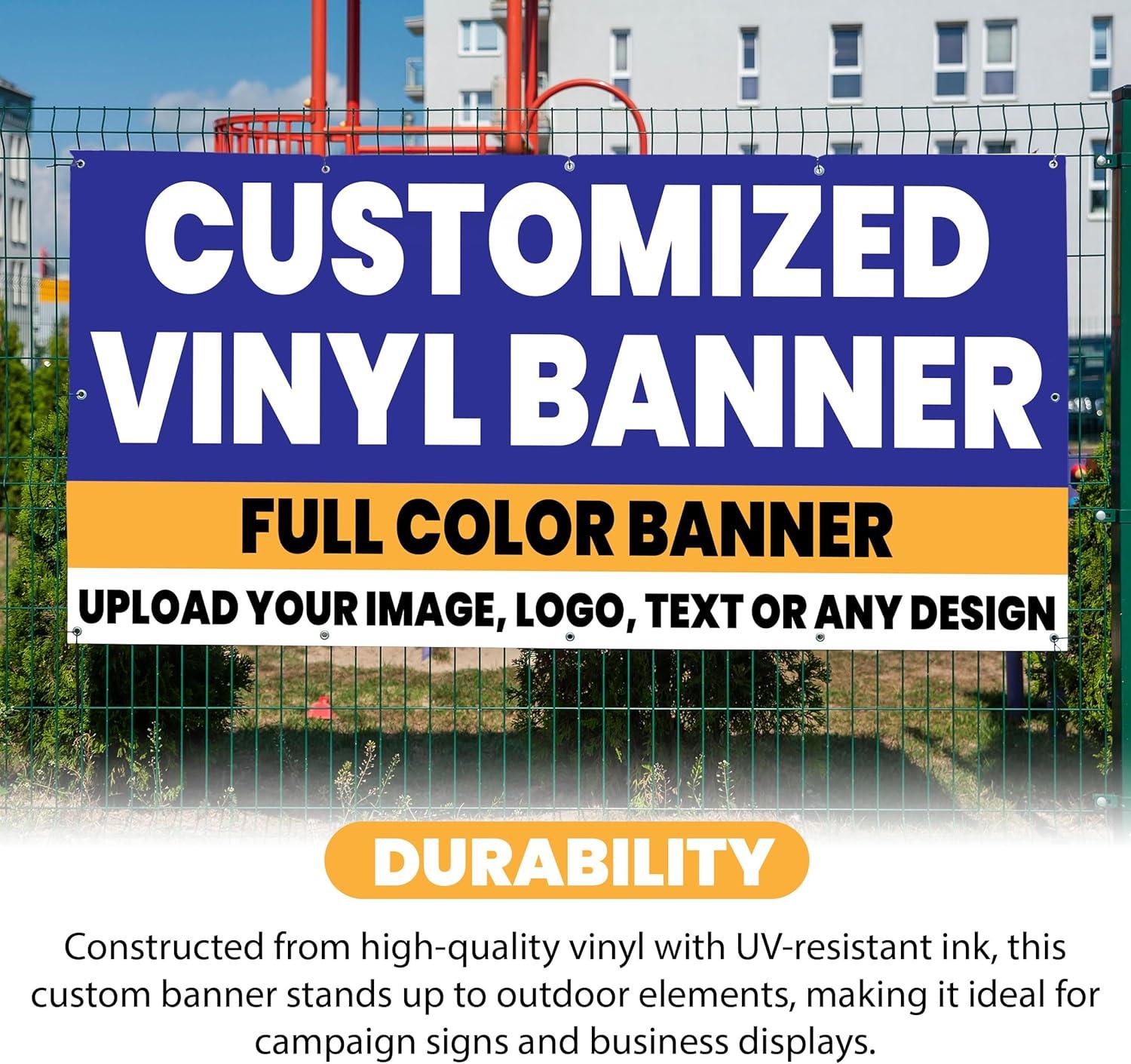 Custom Banner & Signs – Personalized Vinyl Banner for Outdoor Events, Birthdays, Welcome Home, Business, Grand Openings & Celebrations – Durable, Customizable Banners for All Occasions