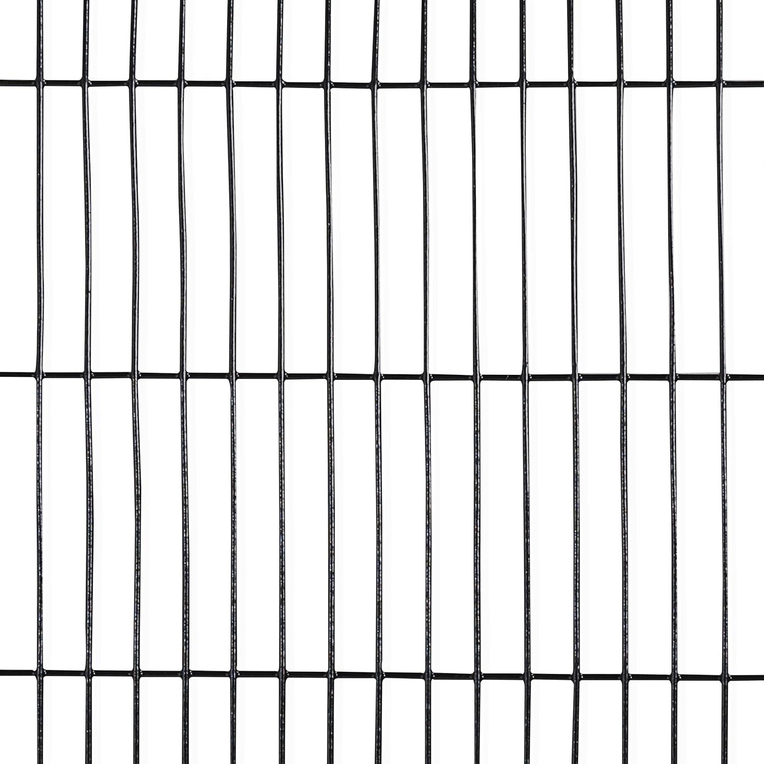 Fencer Wire 16 Gauge Black Vinyl Coated Welded Wire Mesh Size 0.5 inch by 3 inch (4 ft. x 50 ft.)