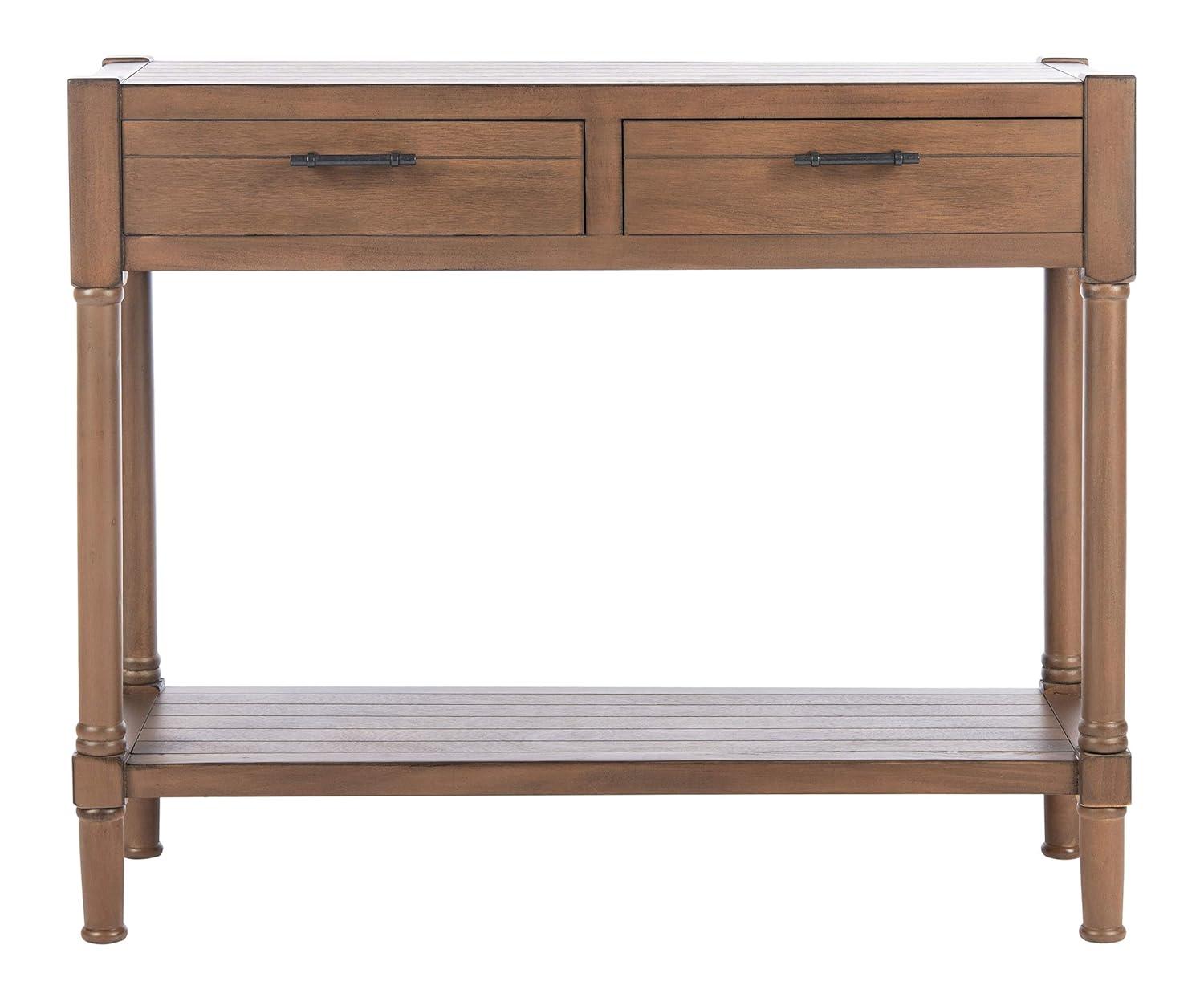 Filbert 2 Drawer Console Table - CNS5716C - Brown - Safavieh