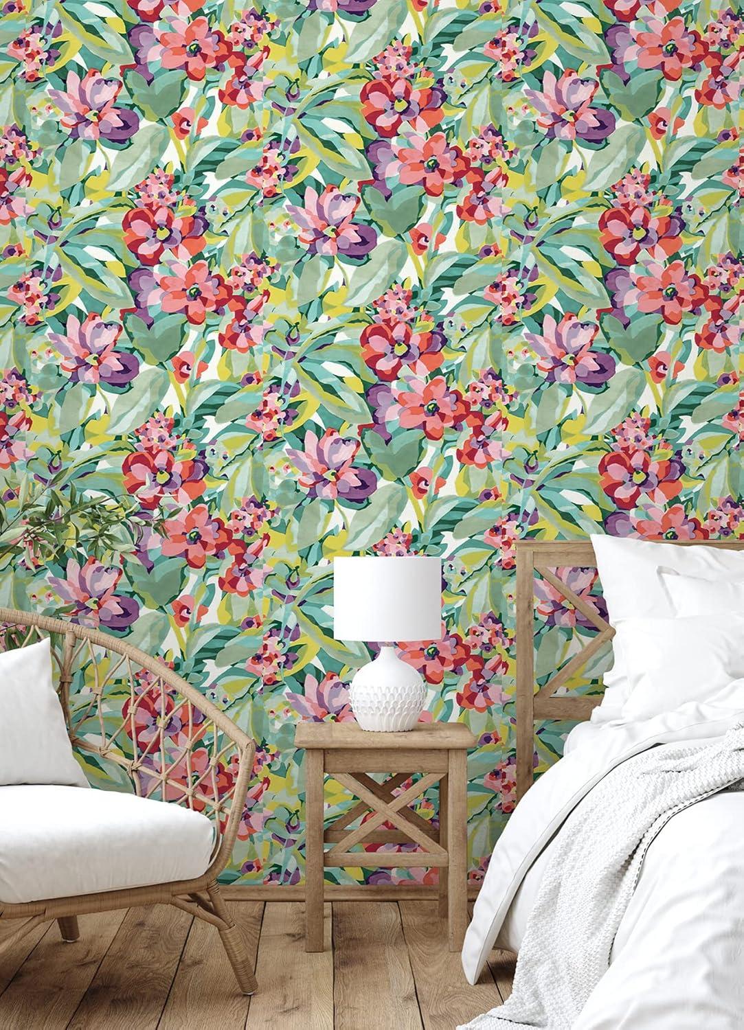 Belles Fleurs Peel & Stick Floral Roll