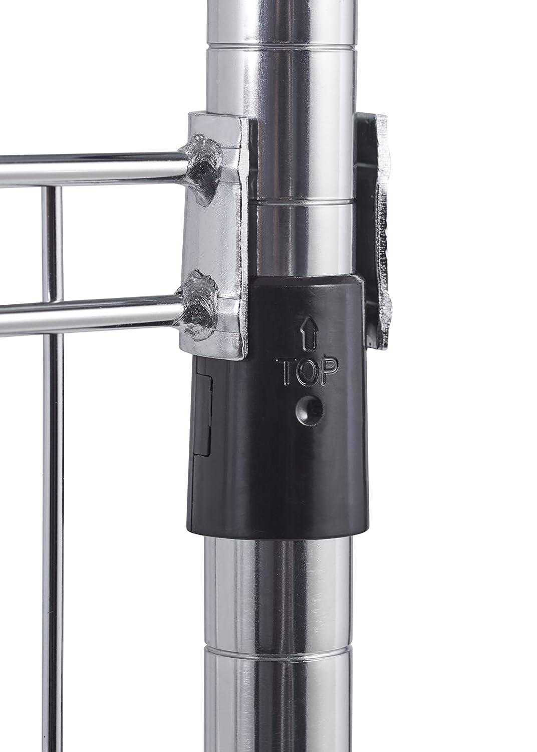 Chrome Wire Free-Standing Closet with Adjustable Shelves