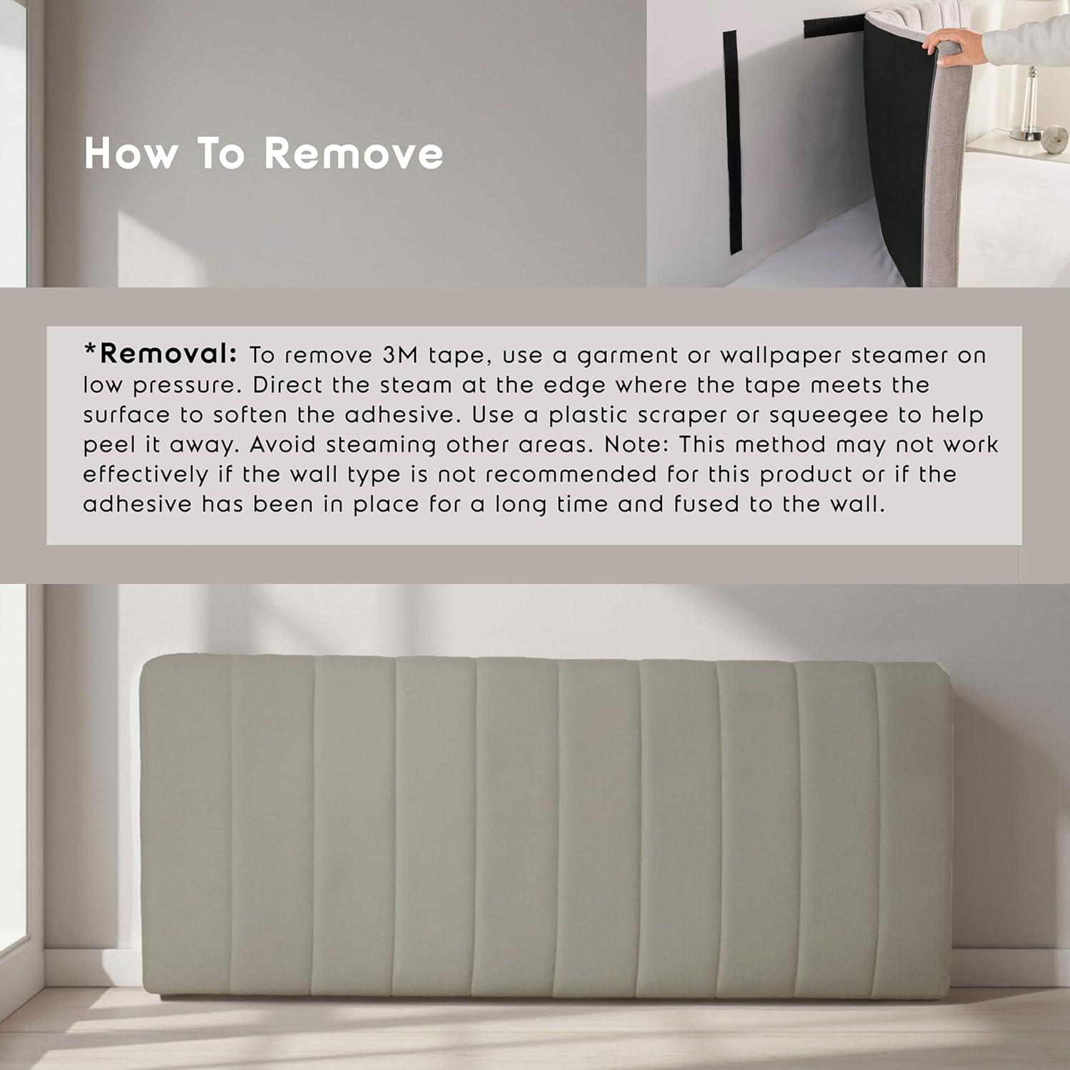 Upholstered Queen Headboard - Easy Assemble Wall Mounted Headboard with 3D Soundproof Wall Panels for Queen Size Bed - Olive Green