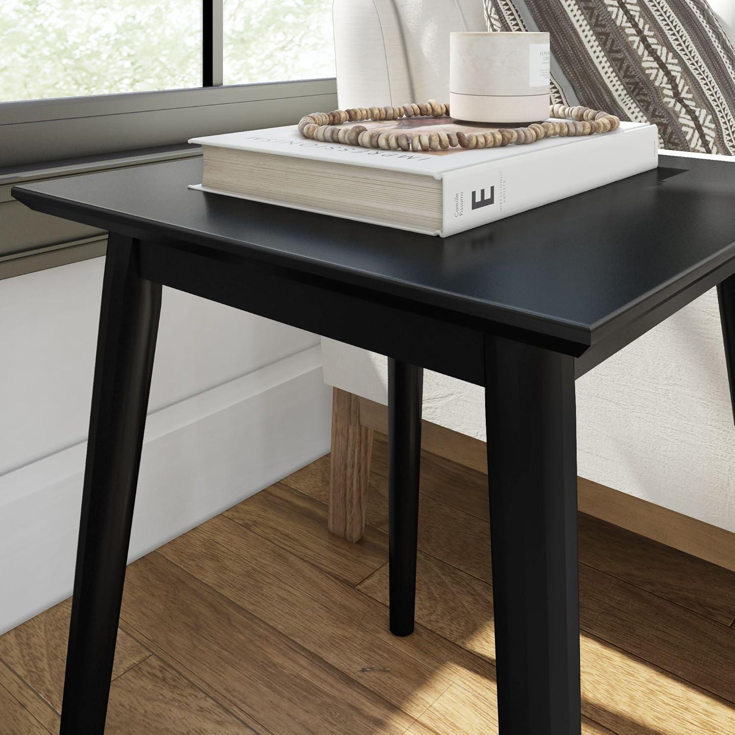 Leaford Solid Wood End Table