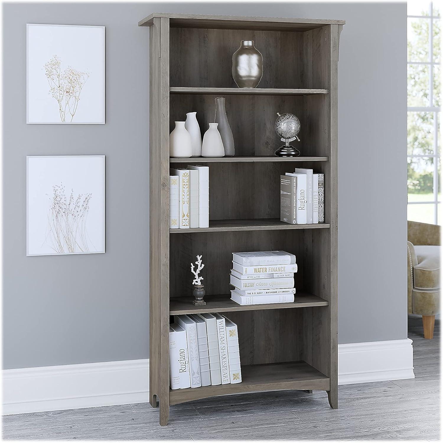 Khadesha 5 Shelf 63" Standard Bookcase